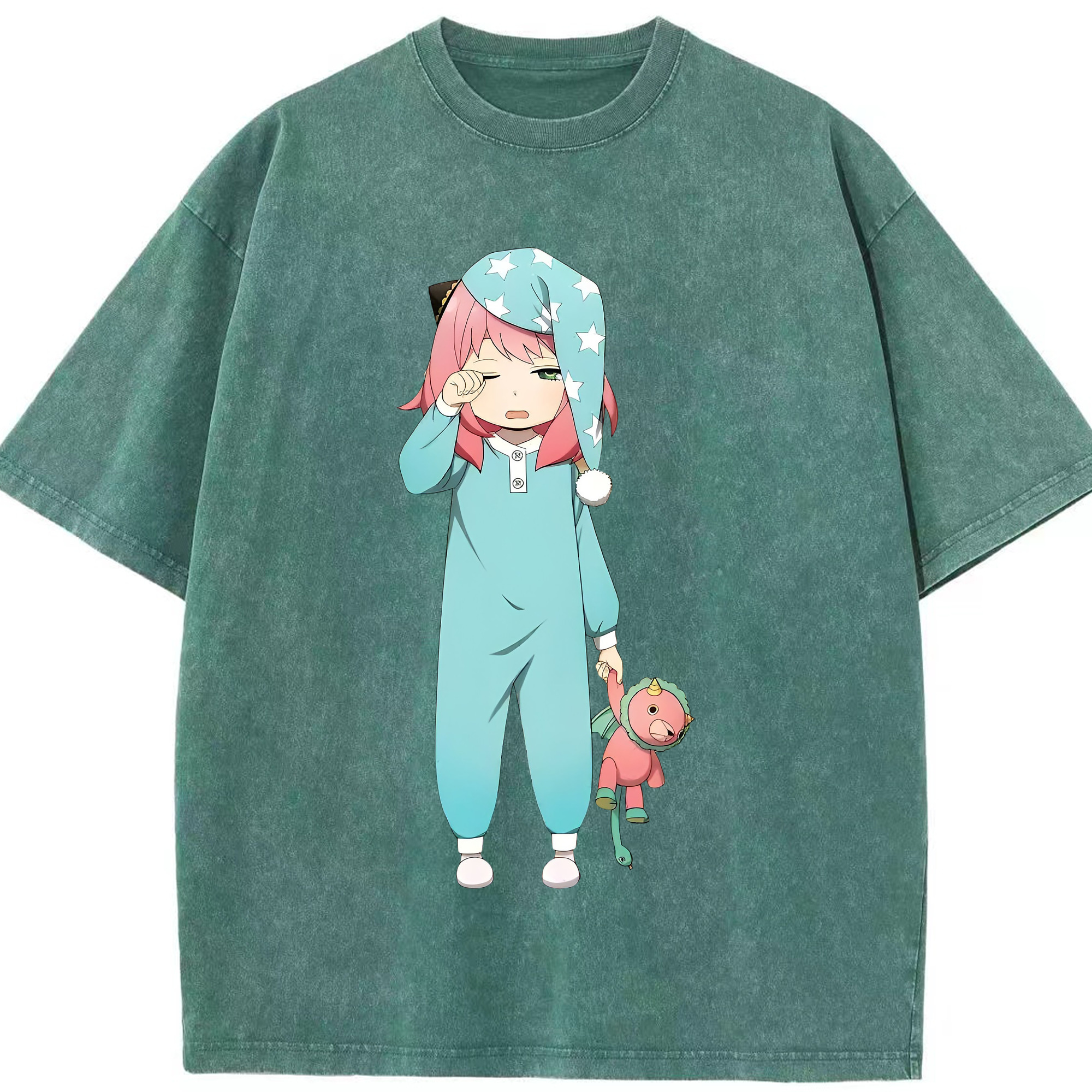 （画像用） SPY×FAMILY间谍家家酒 綿100% ヴィンテージ風 半袖Tシャツ（フロントプリント）